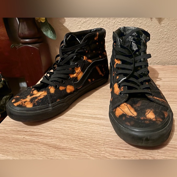 Acid Washed Custom Vans Skate-Hi’s - Picture 4 of 5